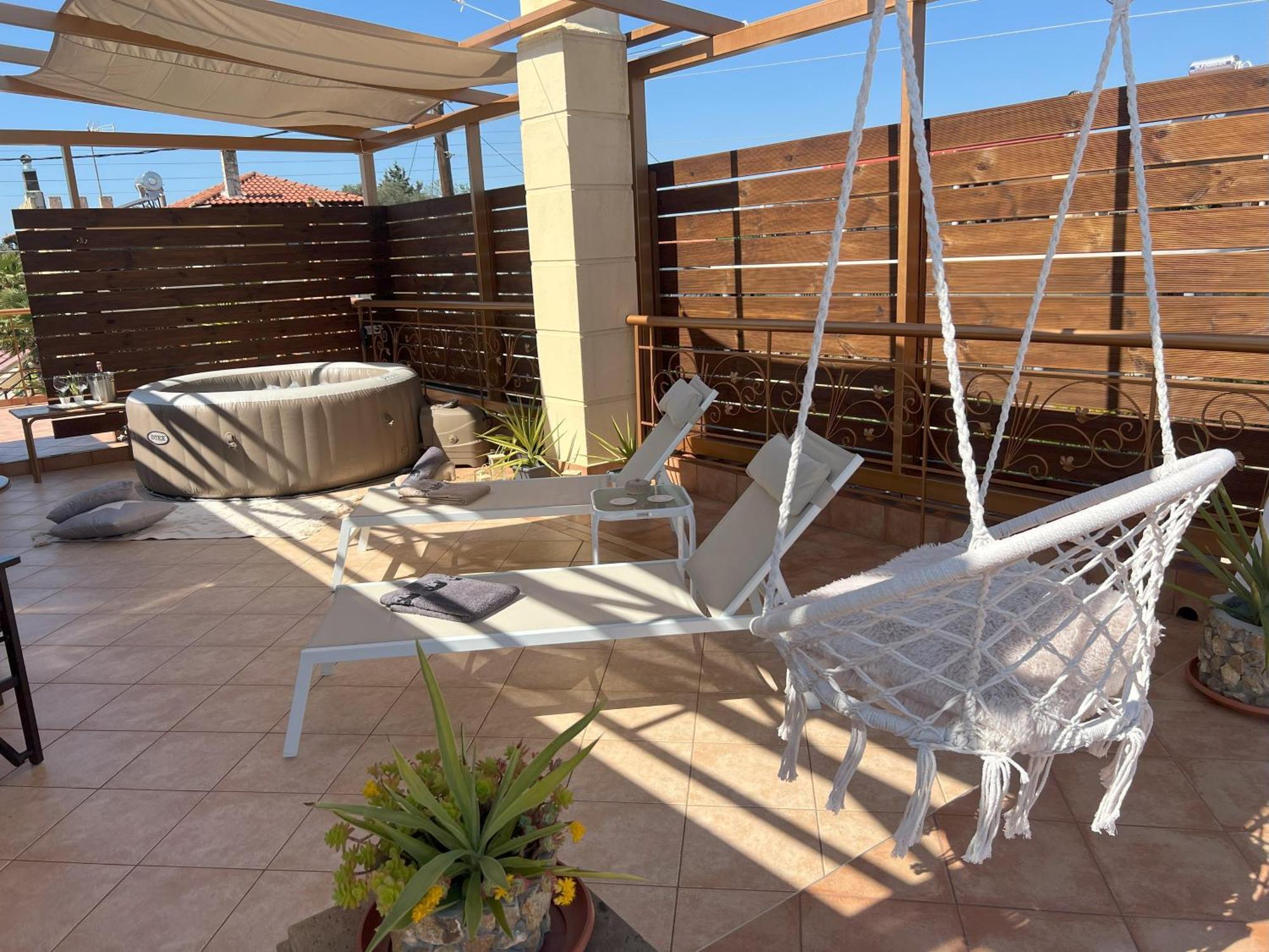 Doormat# Wait 'N Sea, Jacuzzi, Luxury Stone House Lejlighed Epanomi Eksteriør billede